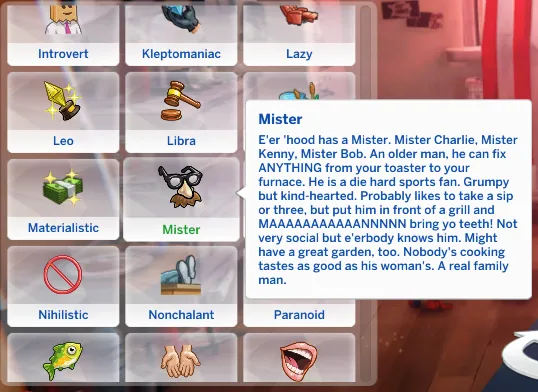Mister/Uncle Trait