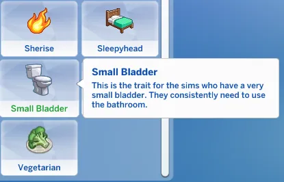 Small Bladder Trait