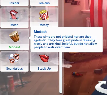 Modest Trait