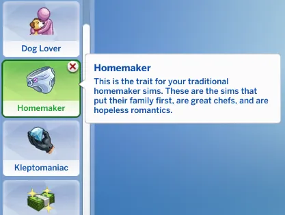 Homemaker Trait