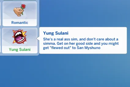 Yung Sulani Trait