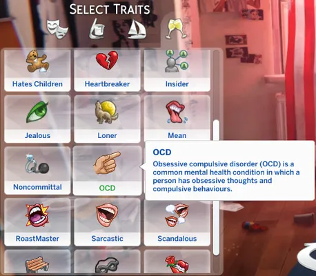 Obsessive Compulsive Disorder (OCD) Trait by SkillfulSimmer340