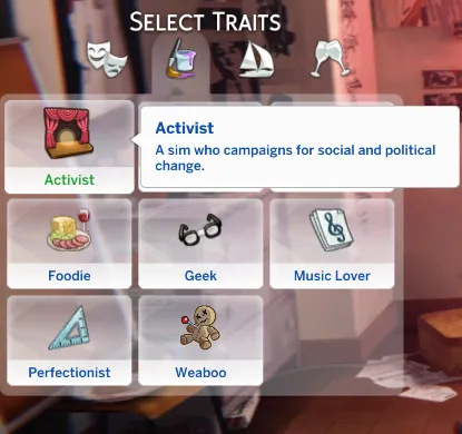 Activist Trait by SkillfulSimmer340