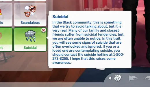 Trigger Warning-Suicidal Trait