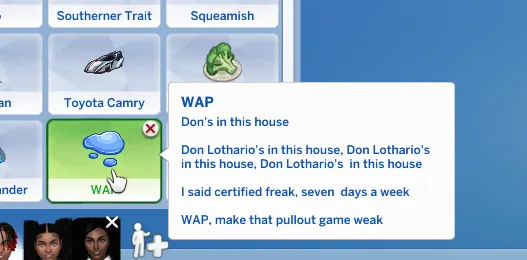 WAP Trait by SkillfulSimmer340