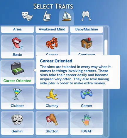 Career Oriented Trait by SkillfulSimmer340