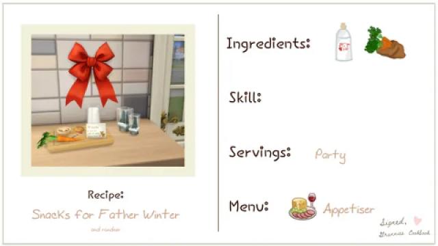 Snacks for Father Winter
