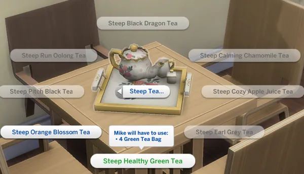 A Tea Set Requires Tea Instead Of Money
