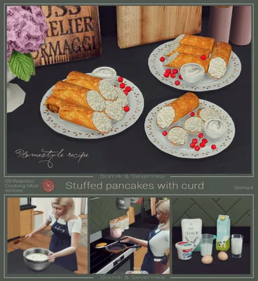Recipe Pancakes Stuffed With Curd