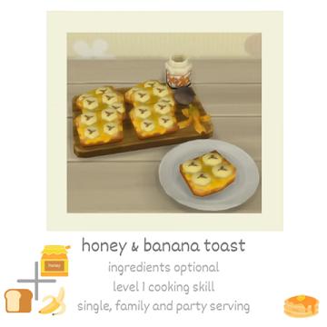 honey & banana toast
