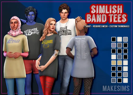 Simlish Band Tees