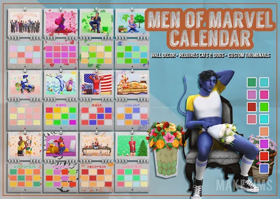 Men of Marvel Wall Calendar