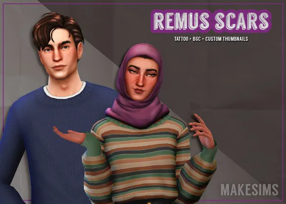 Sirius Tattoos / Remus Scars