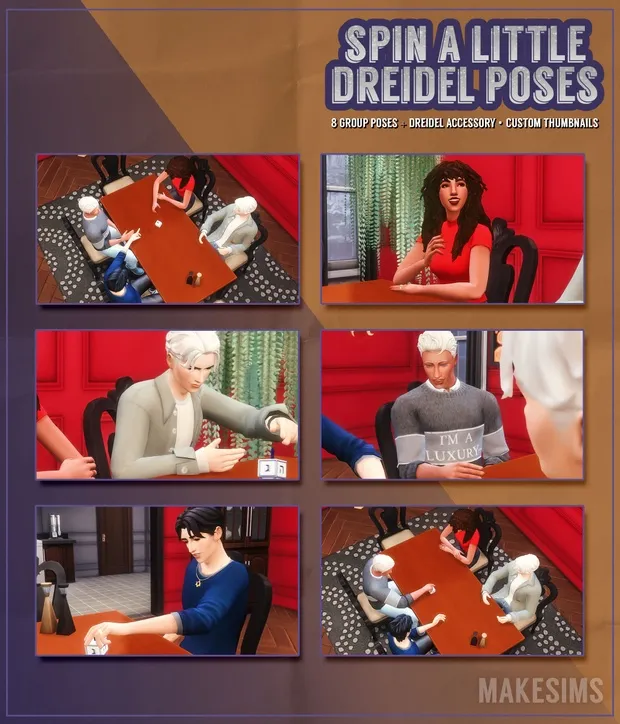 Spin A Little Dreidel Poses 