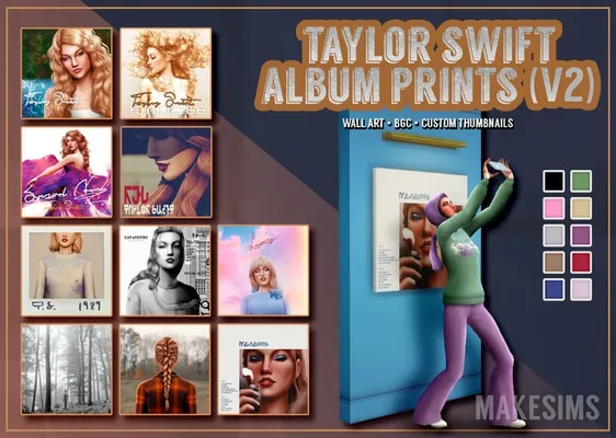Taylor Swift Album Prints V2
