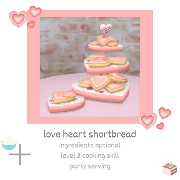 love heart shortbread