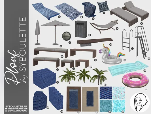 [UPDATE] Fixed pool items, water colors, skylights and glass floors after Cottage DLC