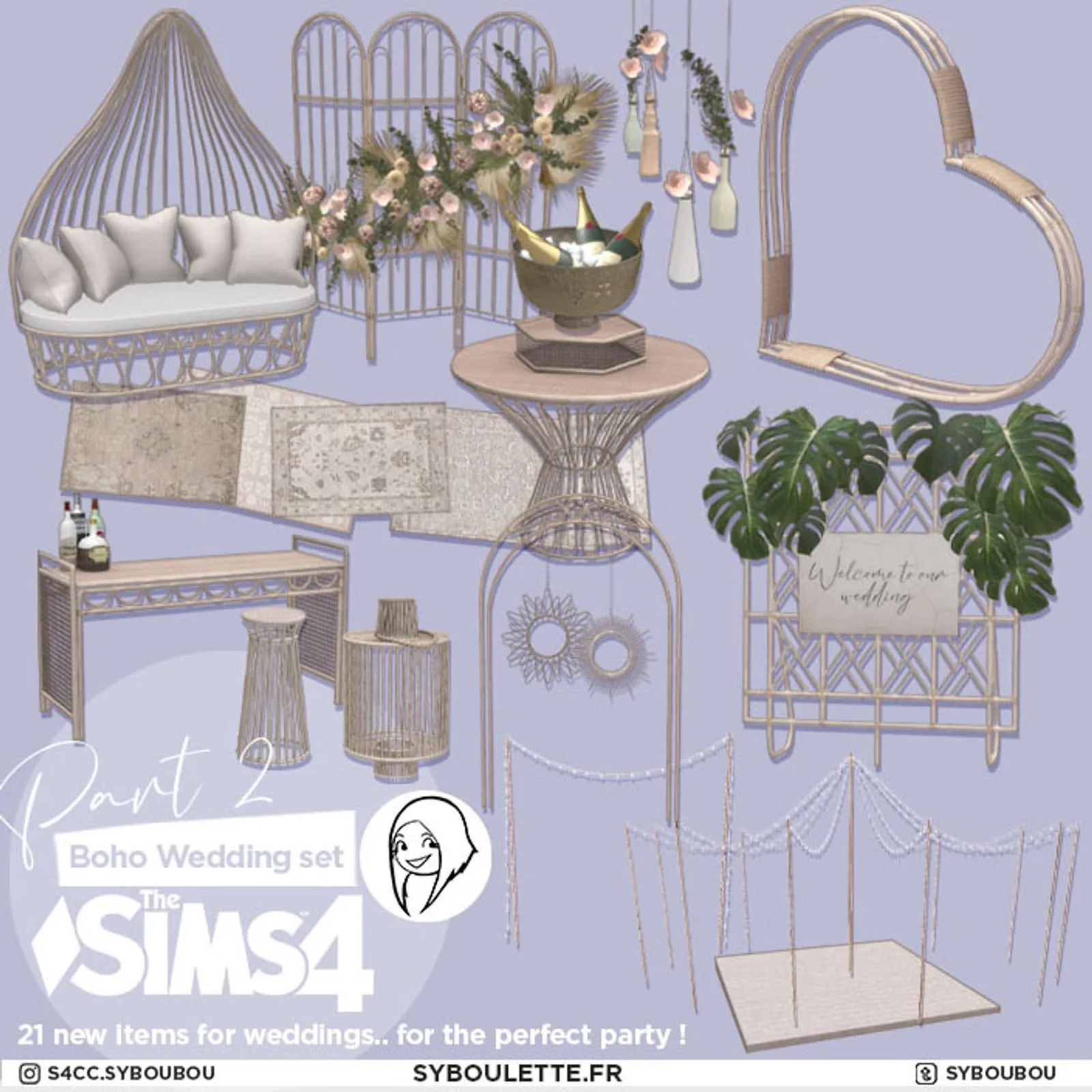 [Download] Boho wedding set part 2 !