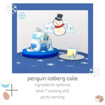 penguin iceberg cake ❄️