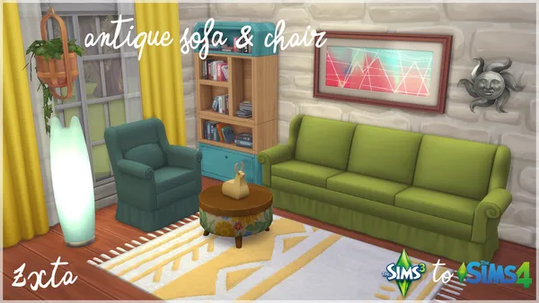 TS3 SN to TS4: Antique sofa & chair