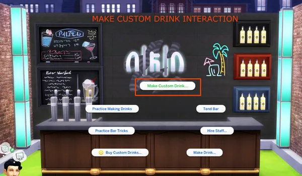 Custom Drink Interactions