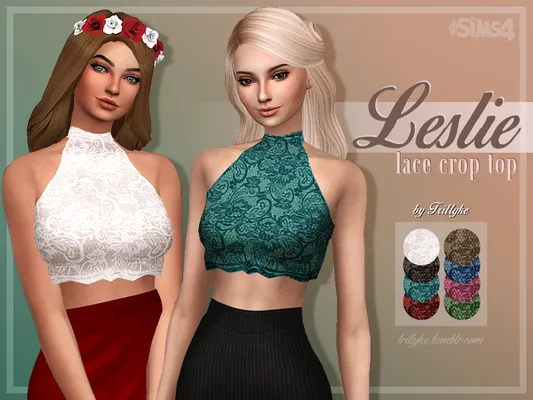 Leslie Lace Crop Top