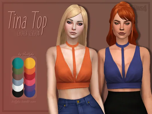 Tina Top with/without choker