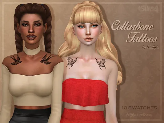 Collarbone Tattoos