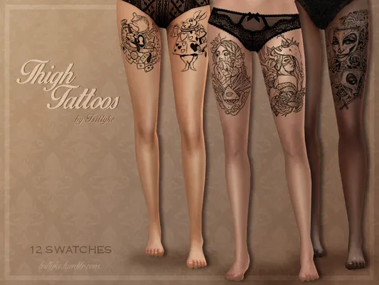 Thigh Tattoos  20.000 Followers Gift