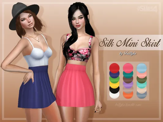 Silk Mini Skirt
