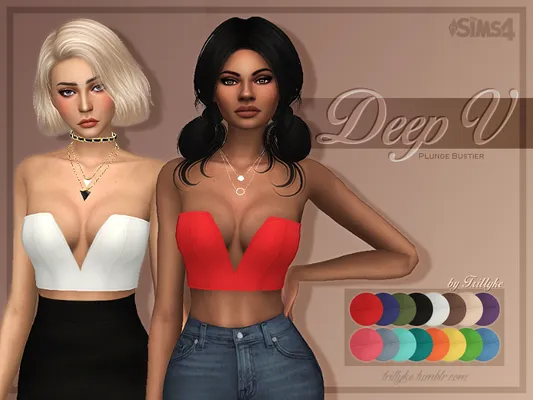 Deep V Plunge Bustier