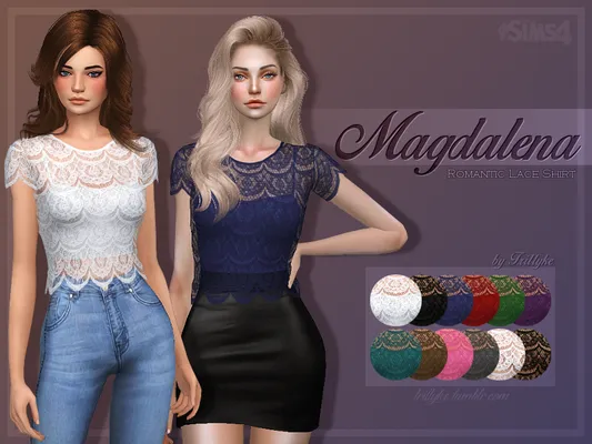 Magdalena Romantic Lace Shirt