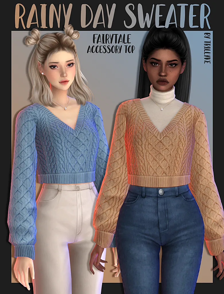 Rainy Day Sweater + Fairytale Accessory Tops