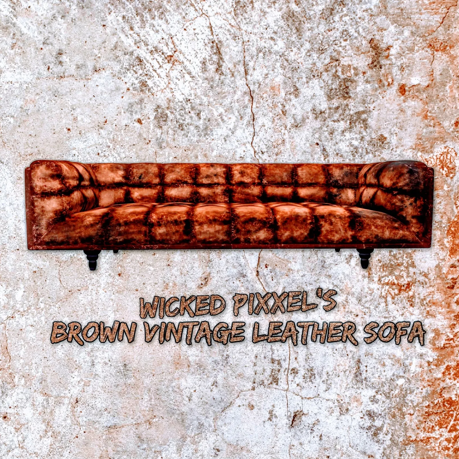 Brown Vintage Leather Sofa