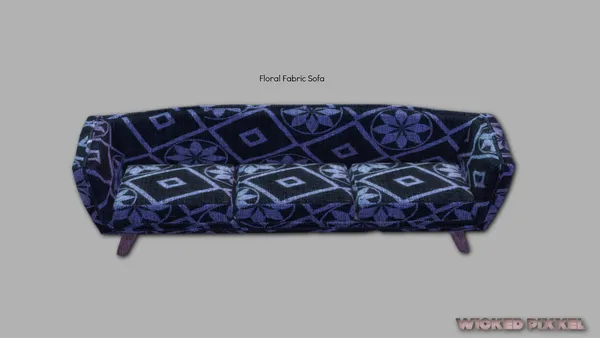 CUSTOM CONTENT - FABRIC FLORAL SOFA