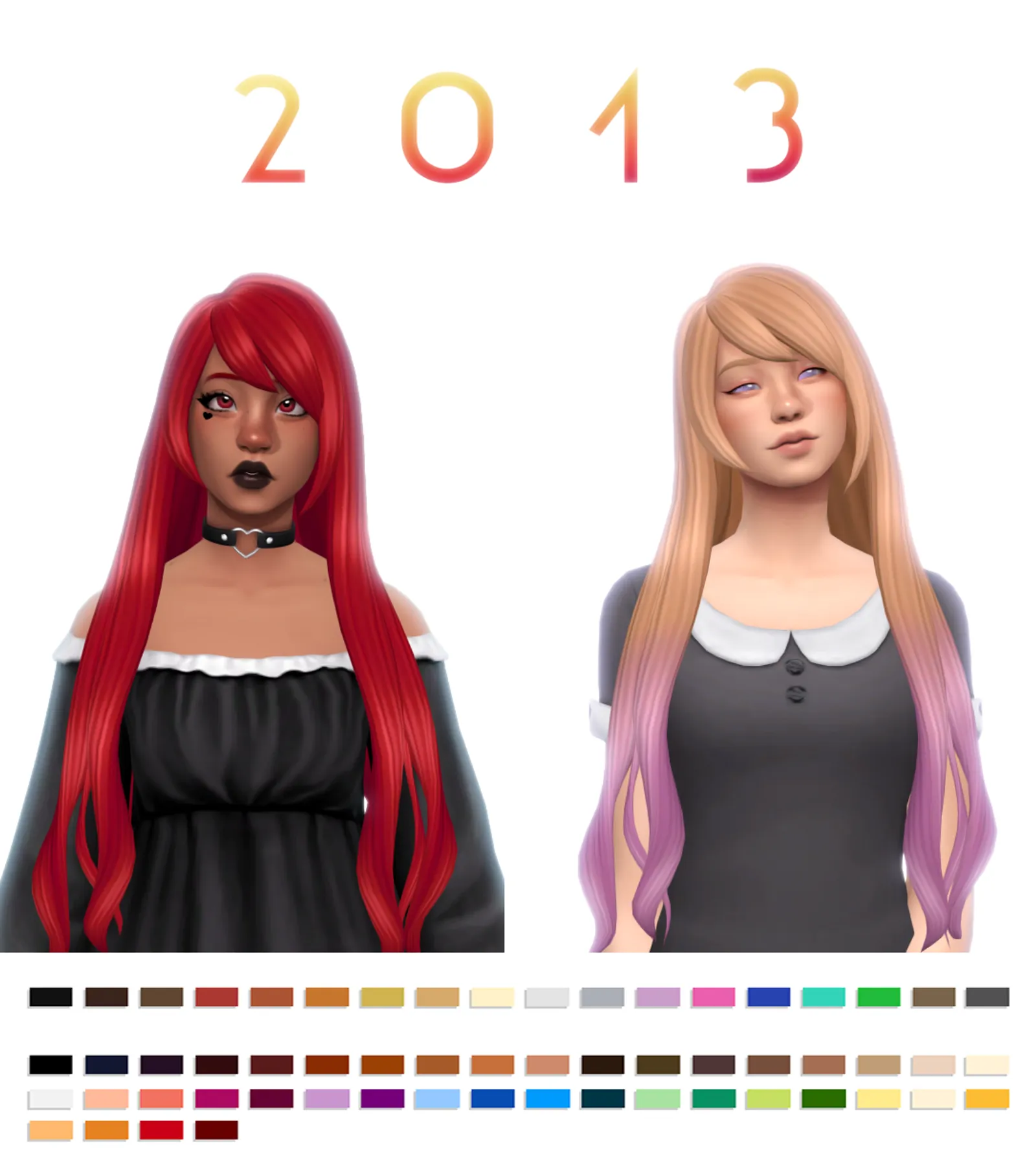 Ah yes, the good ol’  times with heavy side swept bangs and cosplay wigs