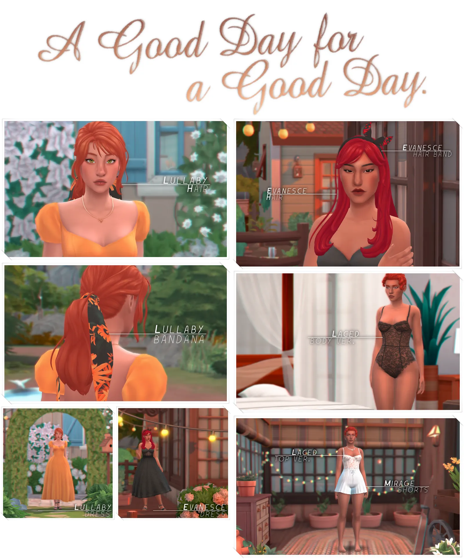 It's a good day for a good day
