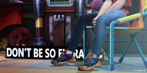 MMSIMS Flashtrek Sneakers and Crystal strap Set