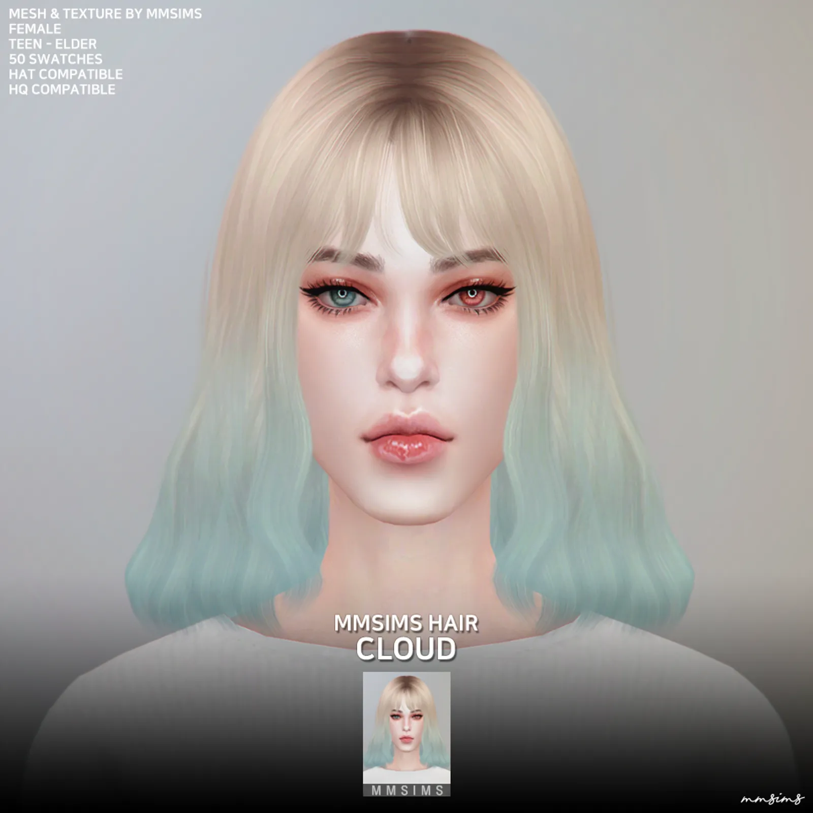 MMSIMS af Hair 21 Cloud