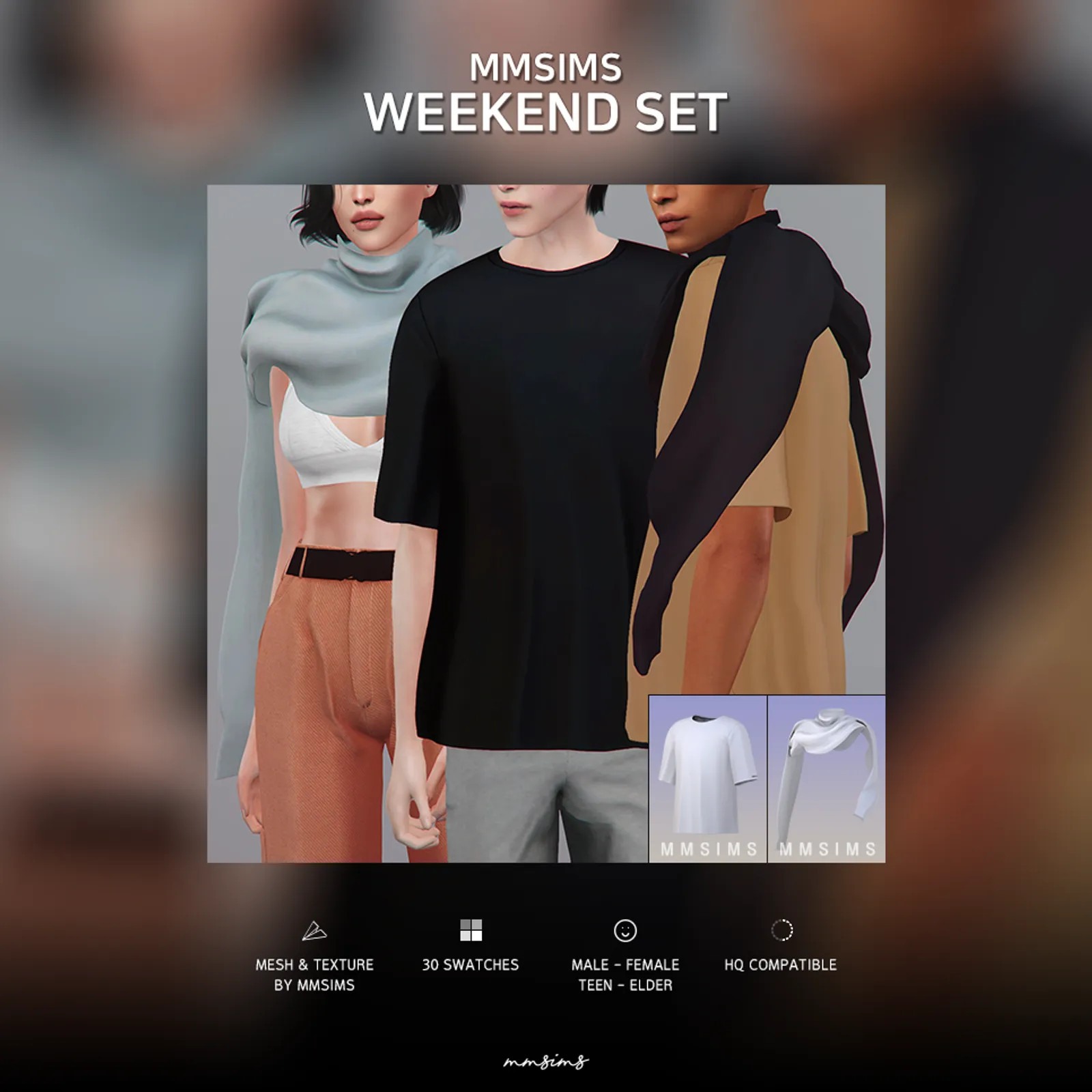 MMSIMS Weekend T-shirt & Turtleneck ACC