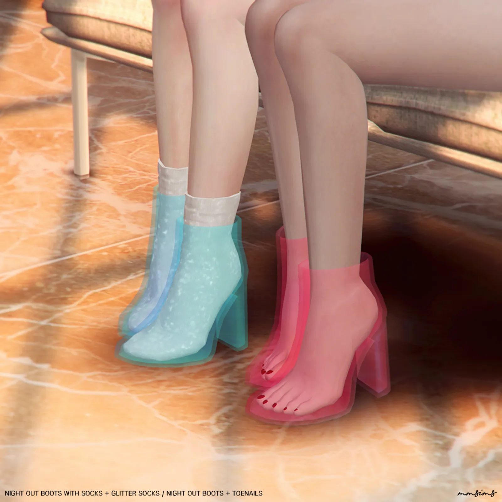 MMSIMS af Night Out Boots Set