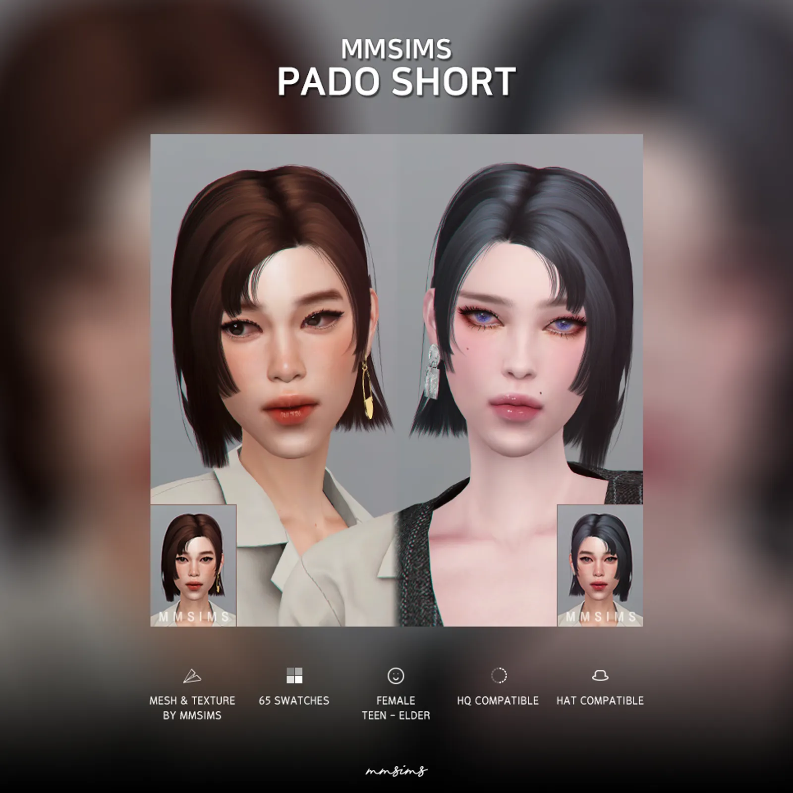 MMSIMS Hair PADO Short