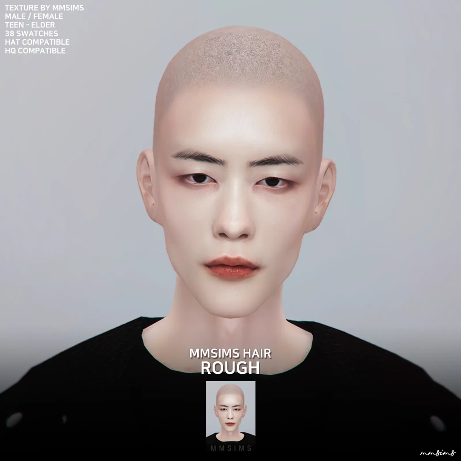 MMSIMS amf Hair 22 Rough