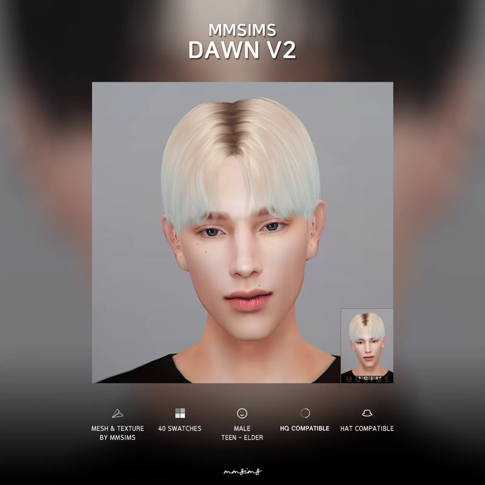 MMSIMS Hair Dawn v2 Remake