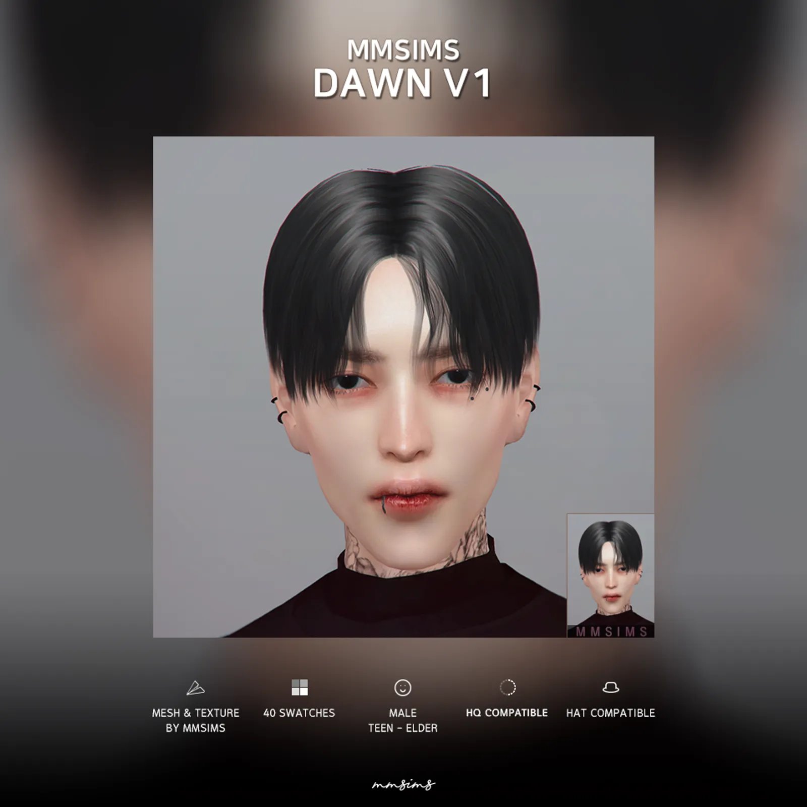 MMSIMS Hair Dawn v1 Remake