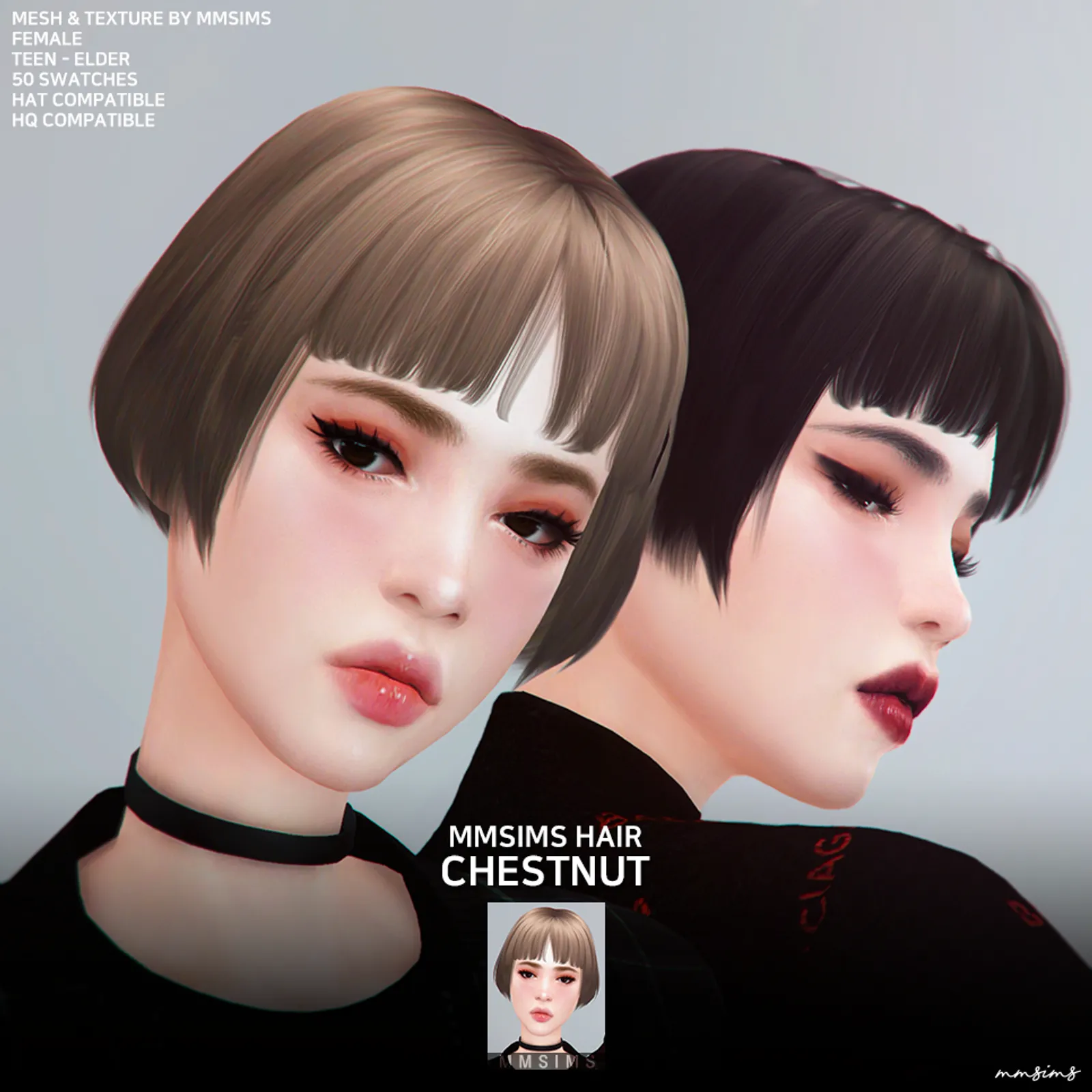 MMSIMS af Hair 24 Chestnut