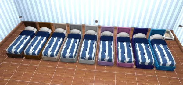 Clip-able Separated Kid's Room Mattress and Bed Frame
