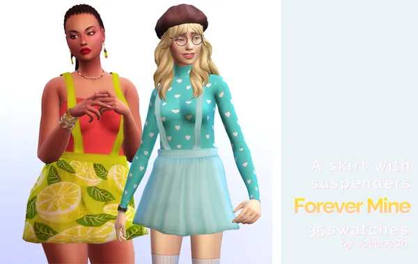 ? Forever Mine - a skirt with suspenders in 35 swatches ?
