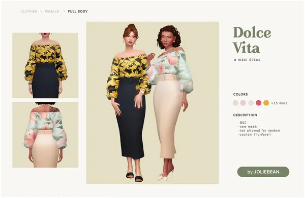 Dolce Vita Dress by Joliebean