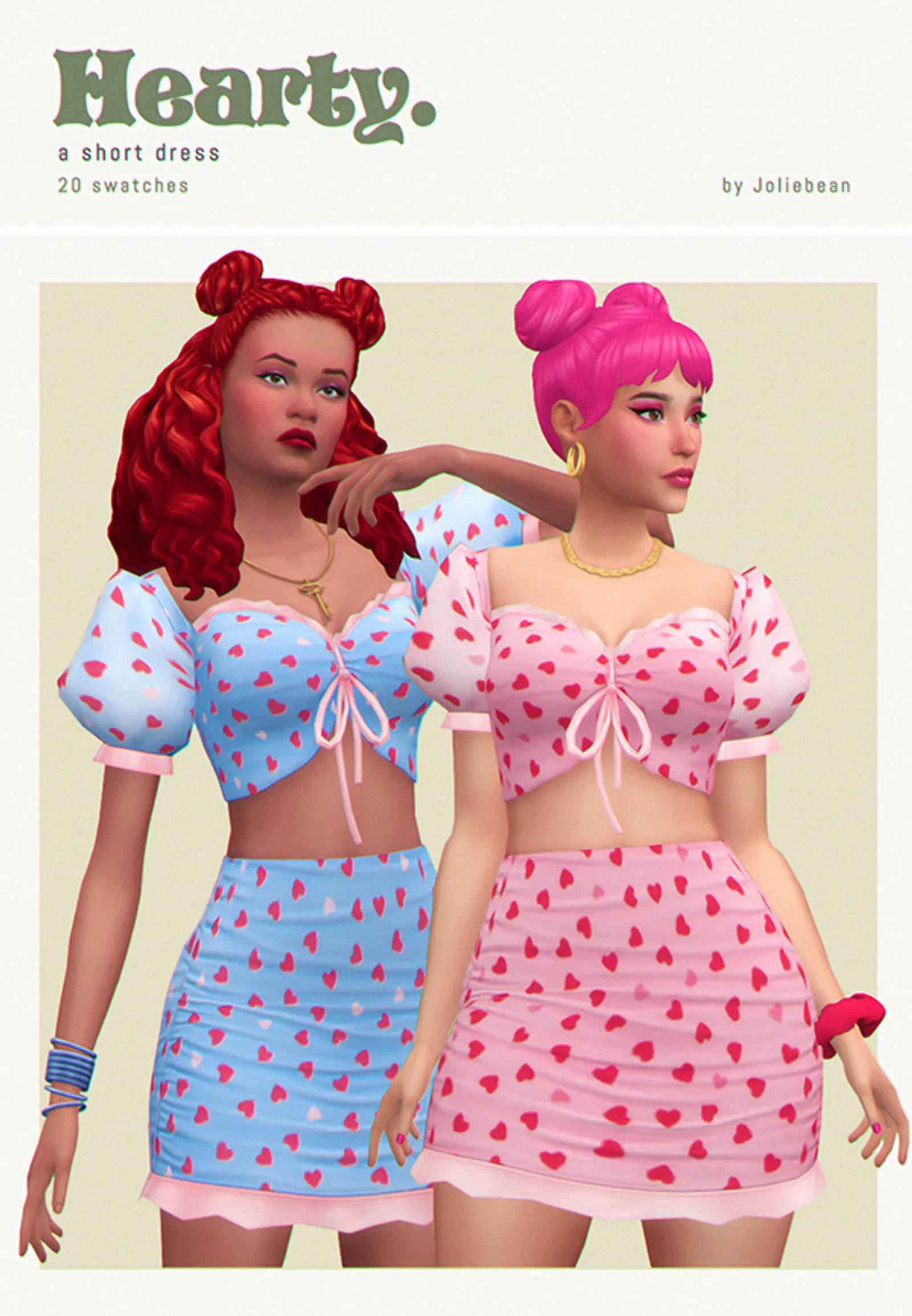 Hearty - a short dress by Joliebean